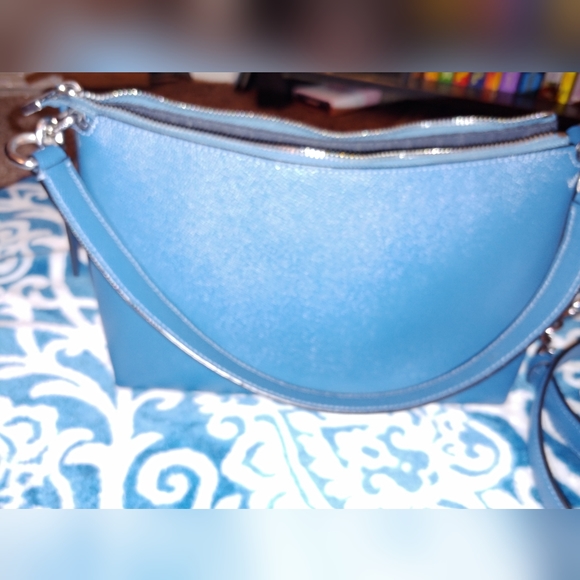 Coach Purse Teal - Picture 7 of 8